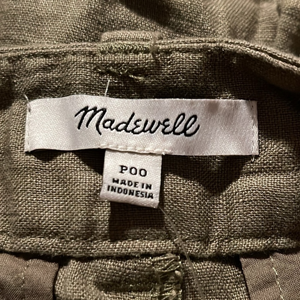Madewell The Petite Harlow Wide-Leg Pants Size 00P in 100% Linen - Picture 7 of 9